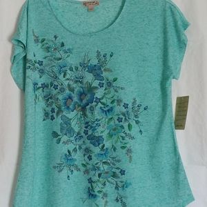 Emerge Blouse with Flora Design